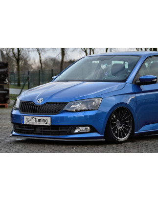 Spoiler paraurti anteriore in abs  Skoda Fabia III  NJ (Cod. IN-INE-10400031B-ABS)