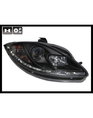 Fari Anteriori Day Light Seat Leon 05-08 Black (Cod. E-FAS0055)