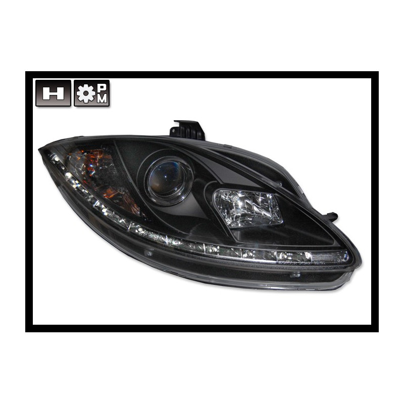 Fari Anteriori Day Light Seat Leon 05-08 Black (Cod. E-FAS0055)