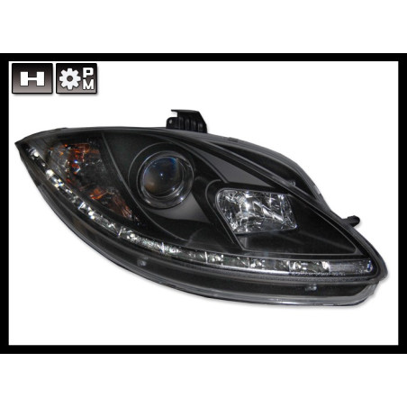 Fari Anteriori Day Light Seat Leon 05-08 Black (Cod. E-FAS0055)