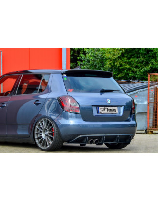Sottoparaurti posteriore race look con flaps Skoda Fabia RS II 5J (Cod. IN-INE-10400045RSRT-ABS)