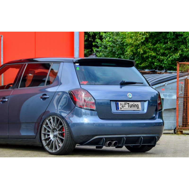 Sottoparaurti posteriore race look con flaps Skoda Fabia RS II 5J (Cod. IN-INE-10400045RSRT-ABS)