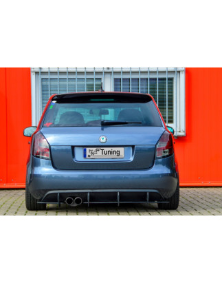 Sottoparaurti posteriore race look con flaps Skoda Fabia RS II 5J (Cod. IN-INE-10400045RSRT-ABS)