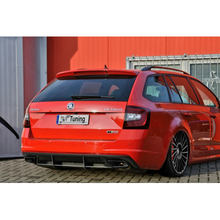 Sottoparaurti posteriore race look con flaps Skoda Octavia RS 5E (Cod. IN-INE-10410045DRSRT-ABS)