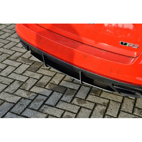 Sottoparaurti posteriore race look con flaps Skoda Octavia RS 5E (Cod. IN-INE-10410045DRSRT-ABS)
