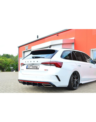 Sottoparaurti posteriore race look con flaps Skoda Octavia RS NX Combi (Cod. IN-INE-10410045ERSRT-AB