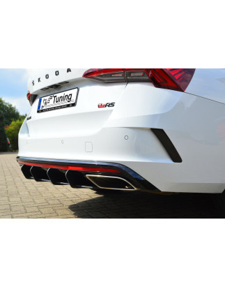 Sottoparaurti posteriore race look con flaps Skoda Octavia RS NX Combi (Cod. IN-INE-10410045ERSRT-AB