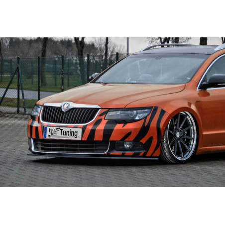 Spoiler paraurti anteriore in abs  Skoda Superb 2   3T  (Cod. IN-INE-10420031-ABS-C)