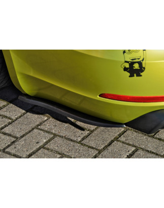 Diffusore posteriore con alette e fianchetti posteriori  per Raceoptik  predisposto per PDC Skoda Su