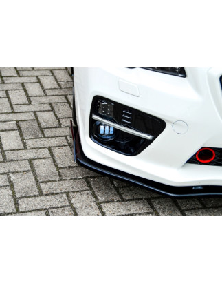 Spoiler paraurti anteriore in abs con flaps laterali Subaru Impreza WRX STI (V1 + VAF) (Cod. IN-INE-
