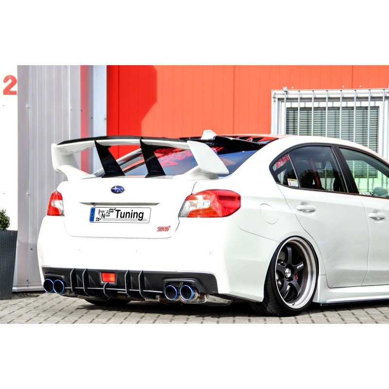 er Racing Sottoparaurti posteriore con pinne   Subaru Impreza WRX STI (V1 + VAF) (Cod. IN-INE-104500