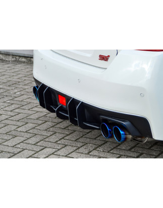 er Racing Sottoparaurti posteriore con pinne   Subaru Impreza WRX STI (V1 + VAF) (Cod. IN-INE-104500