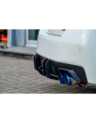 er Racing Sottoparaurti posteriore con pinne   Subaru Impreza WRX STI (V1 + VAF) (Cod. IN-INE-104500