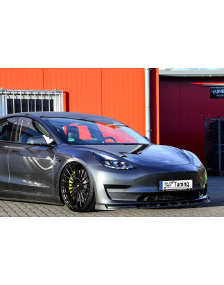 Spoiler paraurti anteriore in abs con flaps laterali Tesla Model 3 + Performance (Cod. IN-INE-108000