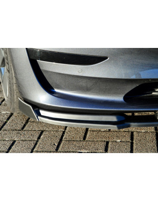 Spoiler paraurti anteriore in abs con flaps laterali Tesla Model 3 + Performance (Cod. IN-INE-108000