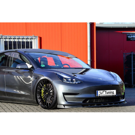 Spoiler paraurti anteriore in abs con flaps laterali Tesla Model 3 + Performance (Cod. IN-INE-108000