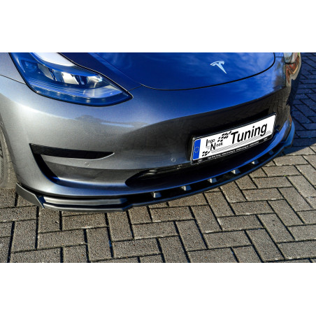 Spoiler paraurti anteriore in abs con flaps laterali Tesla Model 3 + Performance (Cod. IN-INE-108000