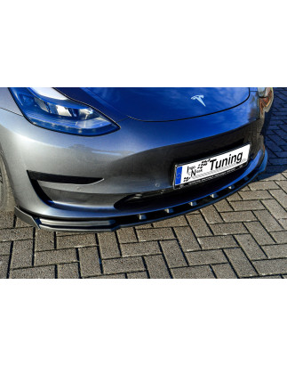 Spoiler paraurti anteriore in abs con flaps laterali Tesla Model 3 + Performance (Cod. IN-INE-108000