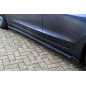 Set minigonne sottoporta con flaps posteriori Tesla Model 3 + Performance (Cod. IN-INE-10800050-ABS(