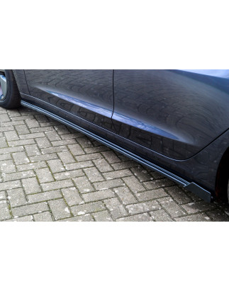 Set minigonne sottoporta con flaps posteriori Tesla Model 3 + Performance (Cod. IN-INE-10800050-ABS(