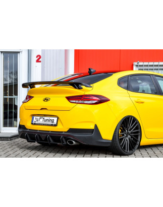 Sottoparaurti posteriore race look con flaps hyundai i30 Fastback N-Line (Cod. IN-INE-20210045CNFRT-