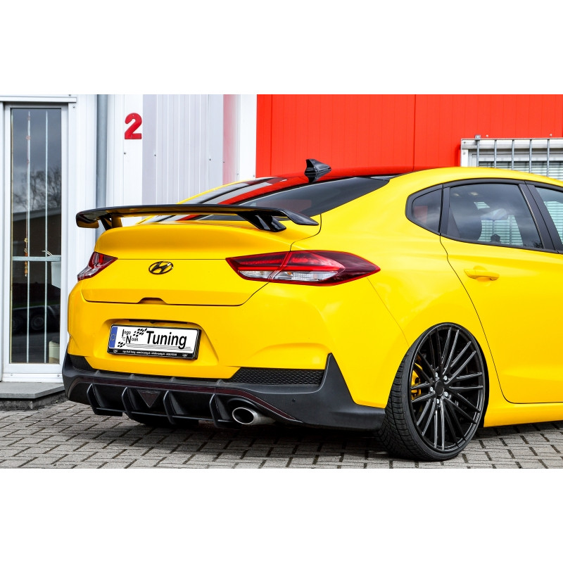 Sottoparaurti posteriore race look con flaps hyundai i30 Fastback N-Line (Cod. IN-INE-20210045CNFRT-