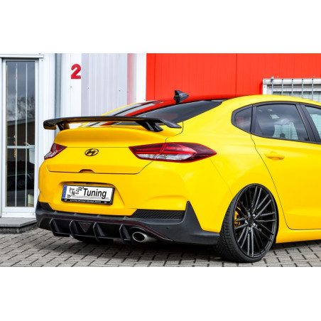 Sottoparaurti posteriore race look con flaps hyundai i30 Fastback N-Line (Cod. IN-INE-20210045CNFRT-