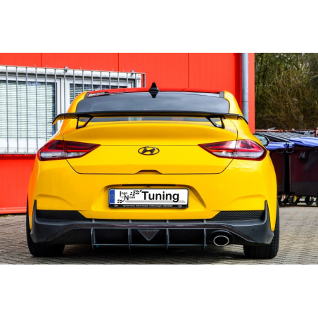 Sottoparaurti posteriore race look con flaps hyundai i30 Fastback N-Line (Cod. IN-INE-20210045CNFRT-
