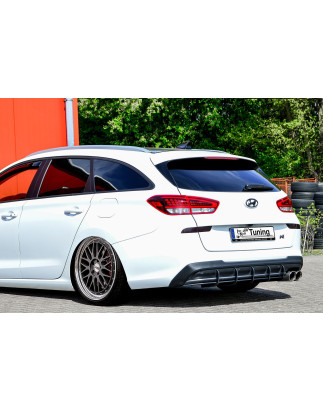 Sottoparaurti posteriore race look con flaps hyundai i30 N-Line Kombi (Cod. IN-INE-20210045CNLBKRT-A