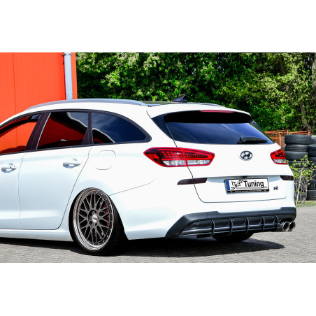 Sottoparaurti posteriore race look con flaps hyundai i30 N-Line Kombi (Cod. IN-INE-20210045CNLBKRT-A