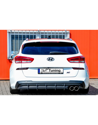 Sottoparaurti posteriore race look con flaps hyundai i30 N-Line Kombi (Cod. IN-INE-20210045CNLBKRT-A