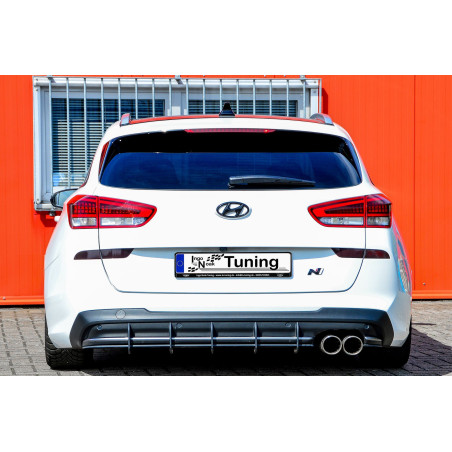 Sottoparaurti posteriore race look con flaps hyundai i30 N-Line Kombi (Cod. IN-INE-20210045CNLBKRT-A