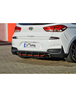 Sottoparaurti posteriore race look con flaps hyundai i30N + N-Performance ( PDE) (Cod. IN-INE-202100