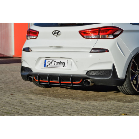 Sottoparaurti posteriore race look con flaps hyundai i30N + N-Performance ( PDE) (Cod. IN-INE-202100