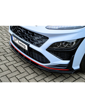 Spoiler paraurti anteriore in abs con flaps hyundai Kona N-Line (Cod. IN-INE-20220031BNW-ABS-C)