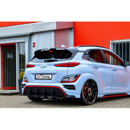 Sottoparaurti posteriore race look con flaps hyundai Kona N (Cod. IN-INE-20220045BNRT-ABS)