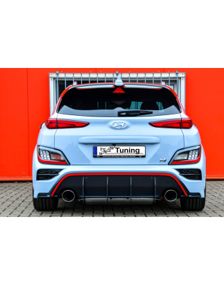 Sottoparaurti posteriore race look con flaps hyundai Kona N (Cod. IN-INE-20220045BNRT-ABS)