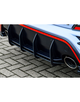 Sottoparaurti posteriore race look con flaps hyundai Kona N (Cod. IN-INE-20220045BNRT-ABS)