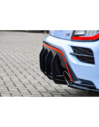 Sottoparaurti posteriore race look con flaps hyundai Kona N (Cod. IN-INE-20220045BNRT-ABS)