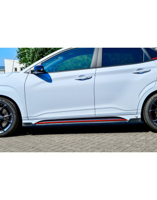 Set minigonne Cup con flaps anteriori e posteriori race look   hyundai Kona N-Line (Cod. IN-INE-2022
