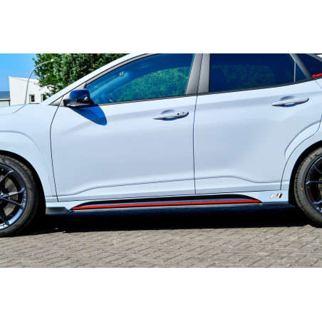 Set minigonne Cup con flaps anteriori race look   hyundai Kona N-Line (Cod. IN-INE-20220050BNWV-ABS-