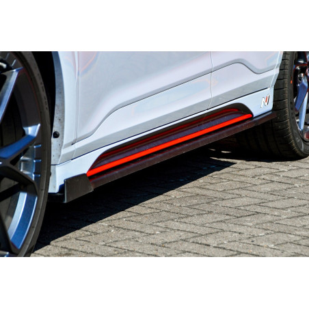 Set minigonne Cup con flaps anteriori race look   hyundai Kona N-Line (Cod. IN-INE-20220050BNWV-ABS-