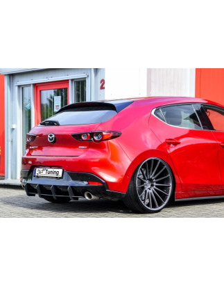 Estrattore posteriore race look mit flaps laterali Mazda 3 BP (Cod. IN-INE-20410045DRT-ABS )