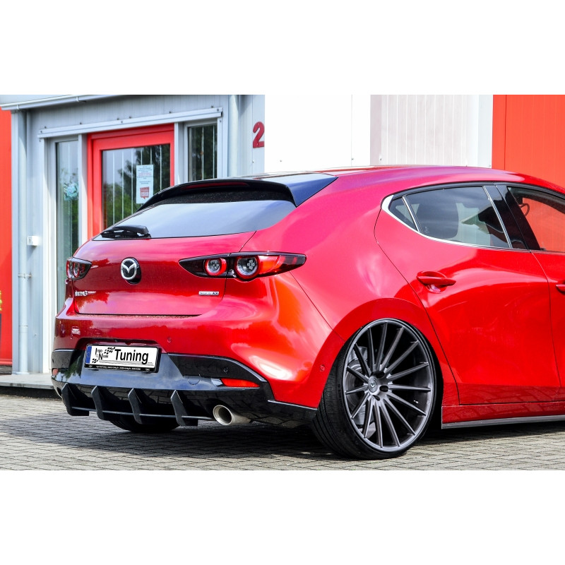 Estrattore posteriore race look mit flaps laterali Mazda 3 BP (Cod. IN-INE-20410045DRT-ABS )