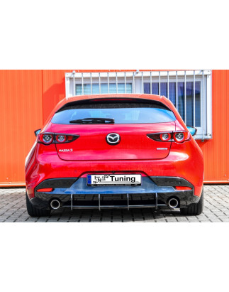 Estrattore posteriore race look mit flaps laterali Mazda 3 BP (Cod. IN-INE-20410045DRT-ABS )