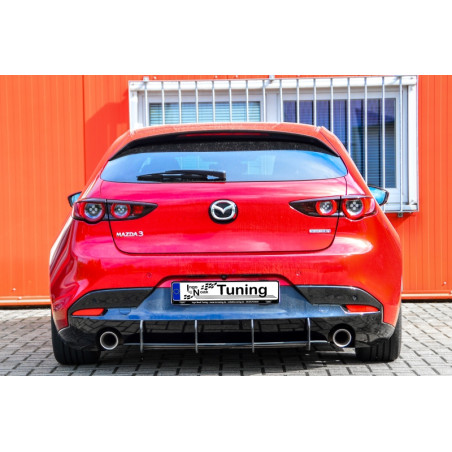 Estrattore posteriore race look mit flaps laterali Mazda 3 BP (Cod. IN-INE-20410045DRT-ABS )