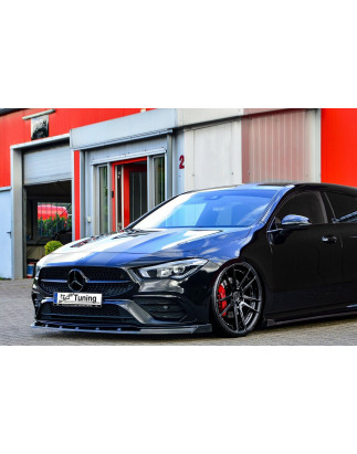 Spoiler paraurti anteriore in abs con flaps MercedesBenz CLA C118 berlina (Cod. IN-INE-20500031CAMGL