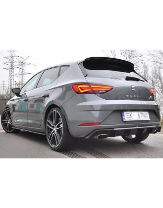 Sottoparaurti posteriore V.1 Seat Leon Cupra Mk3 FL  (Cod. M-SE-LE-3F-CU-RS1G)