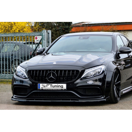 Spoiler paraurti anteriore in abs con flaps laterali ( Non adatto per Aeropaket) MercedesBenz C63 AM