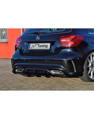 Estrattore posteriore race look Mercedes Benz A-Klasse AMG-Line W176 MOPF (Cod. IN-INE-20500045BAMGL